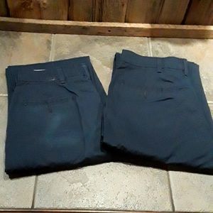 2 pairs Red Kap work pants 32w x 30 blue